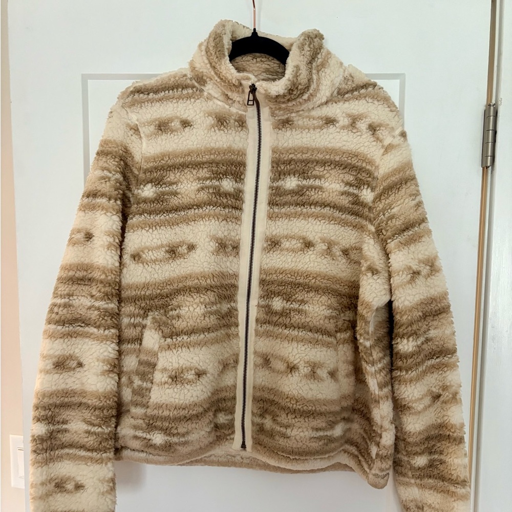 Old Navy Cozy Striped Sherpa Jacket